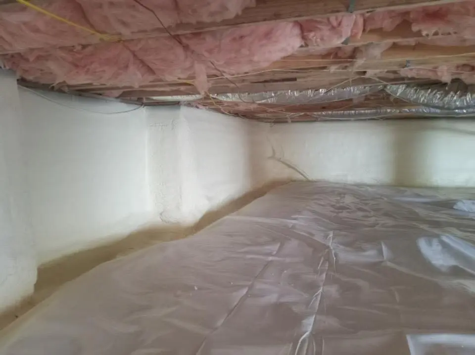 Crawl space encapsulation with closed-cell spray foam for Roof Waterproofing in Village of Oak Creek (Big Park)